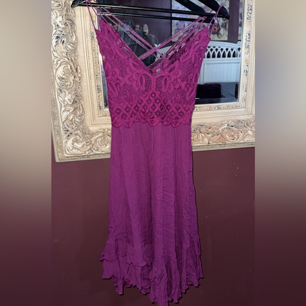 Free People Adella Slip Dress